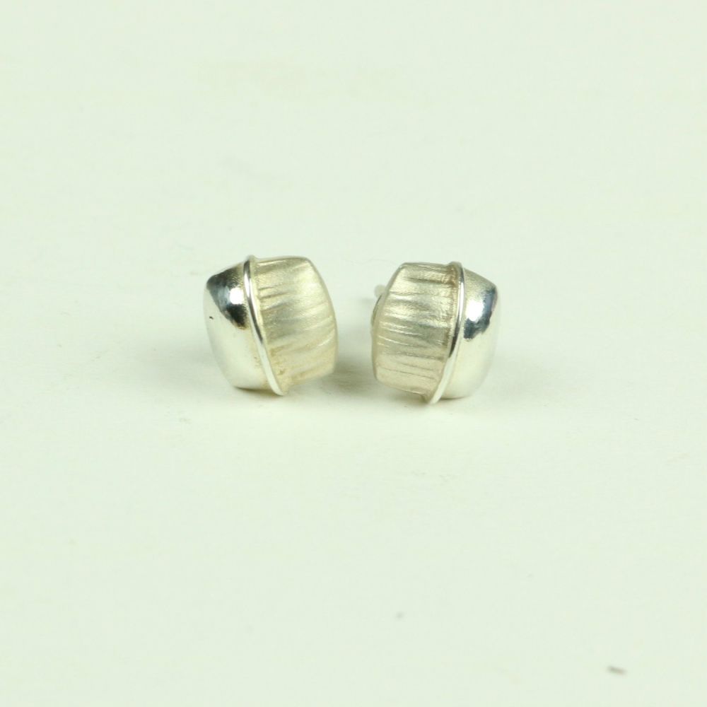 Small Stud Earrings in Silver