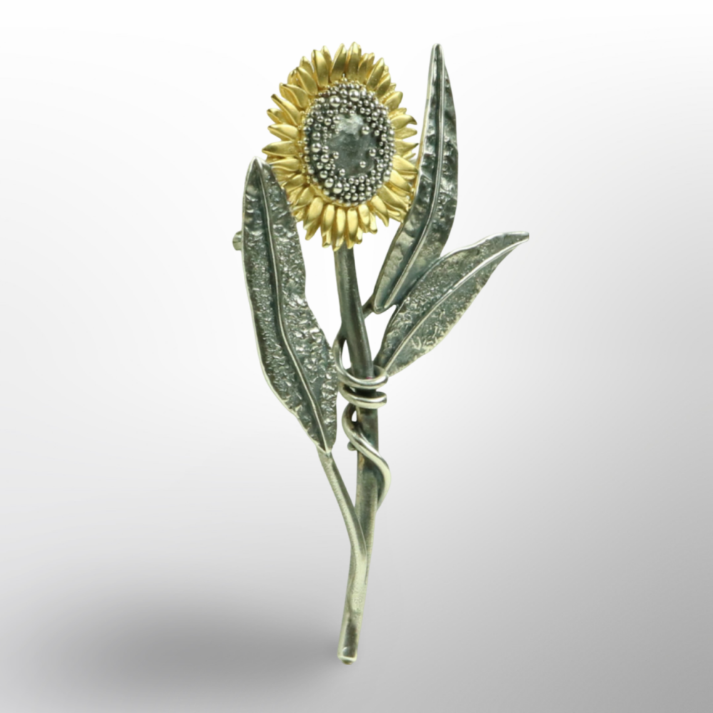 Sunflower  Brooch