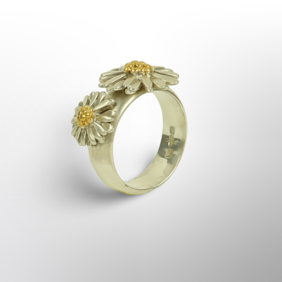 Ring with Small and Medium Daisies DR 4