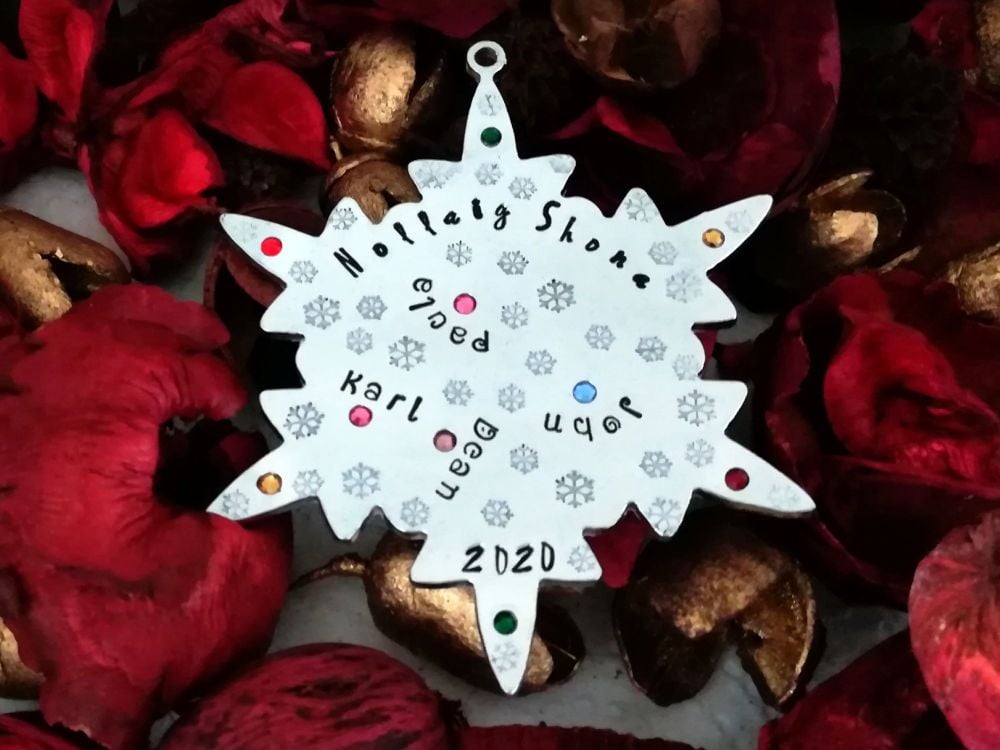 Bespoken Snowflake Ornament - Aluminium
