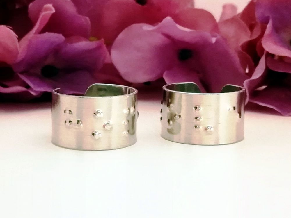 Braille Ring - Size 5 -9