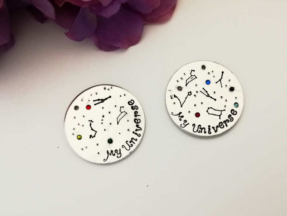 Zodiac Stars Constellation - Key Ring