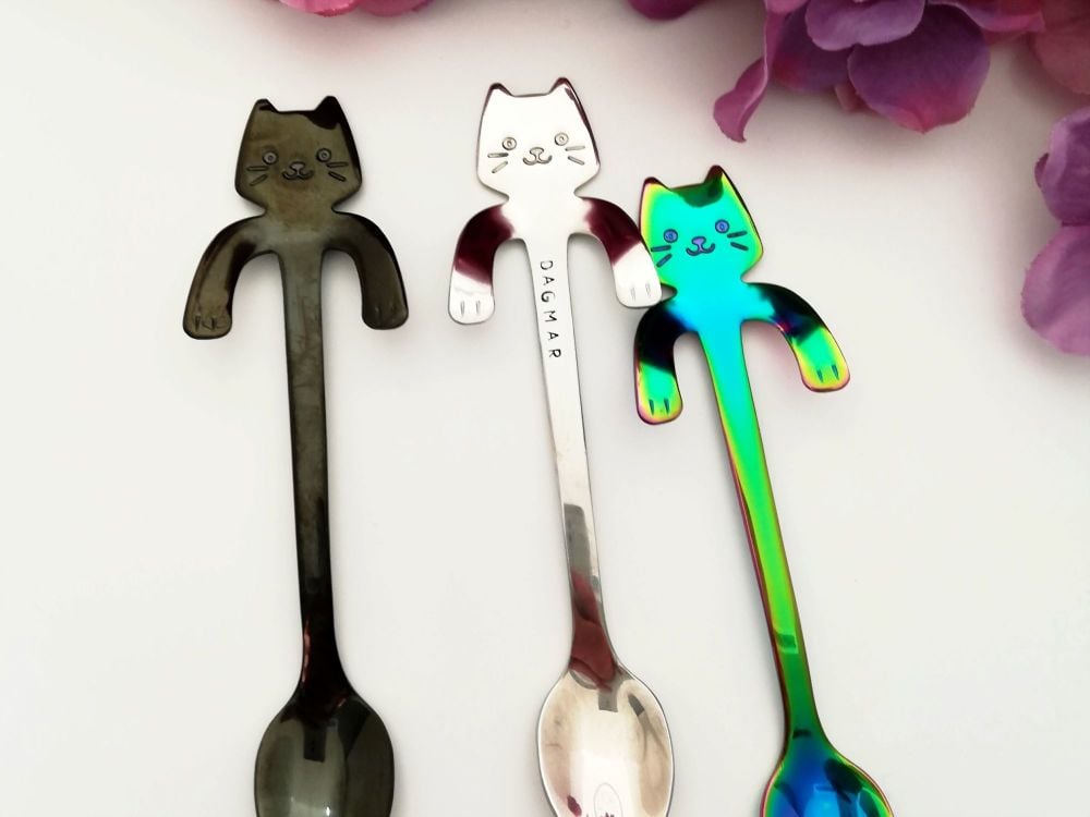 Cat Spoon - personalized spoon, trinket