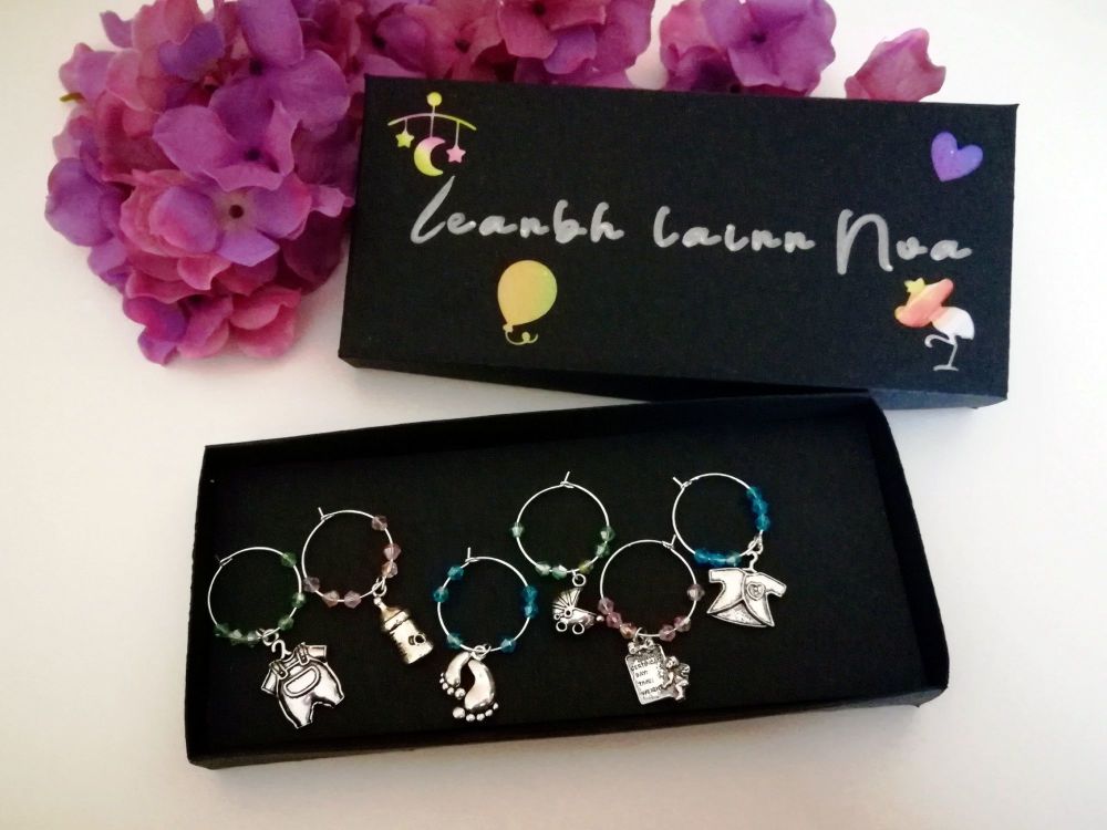 Wine Glass Charm Baby Shower