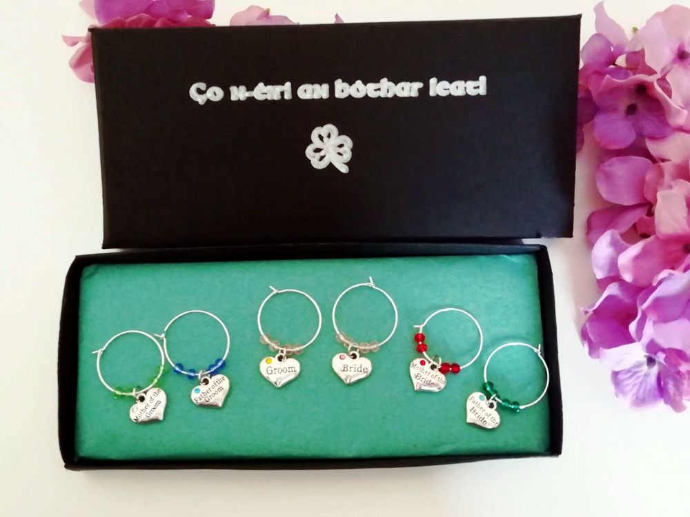 Wine Glass Charm - Wedding Party