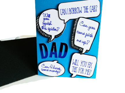 Dad can you.... - Fathers Day Speech Bubble Card