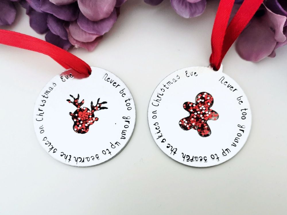 Reindeer or Gingerbread Bauble - Never be too grown up....