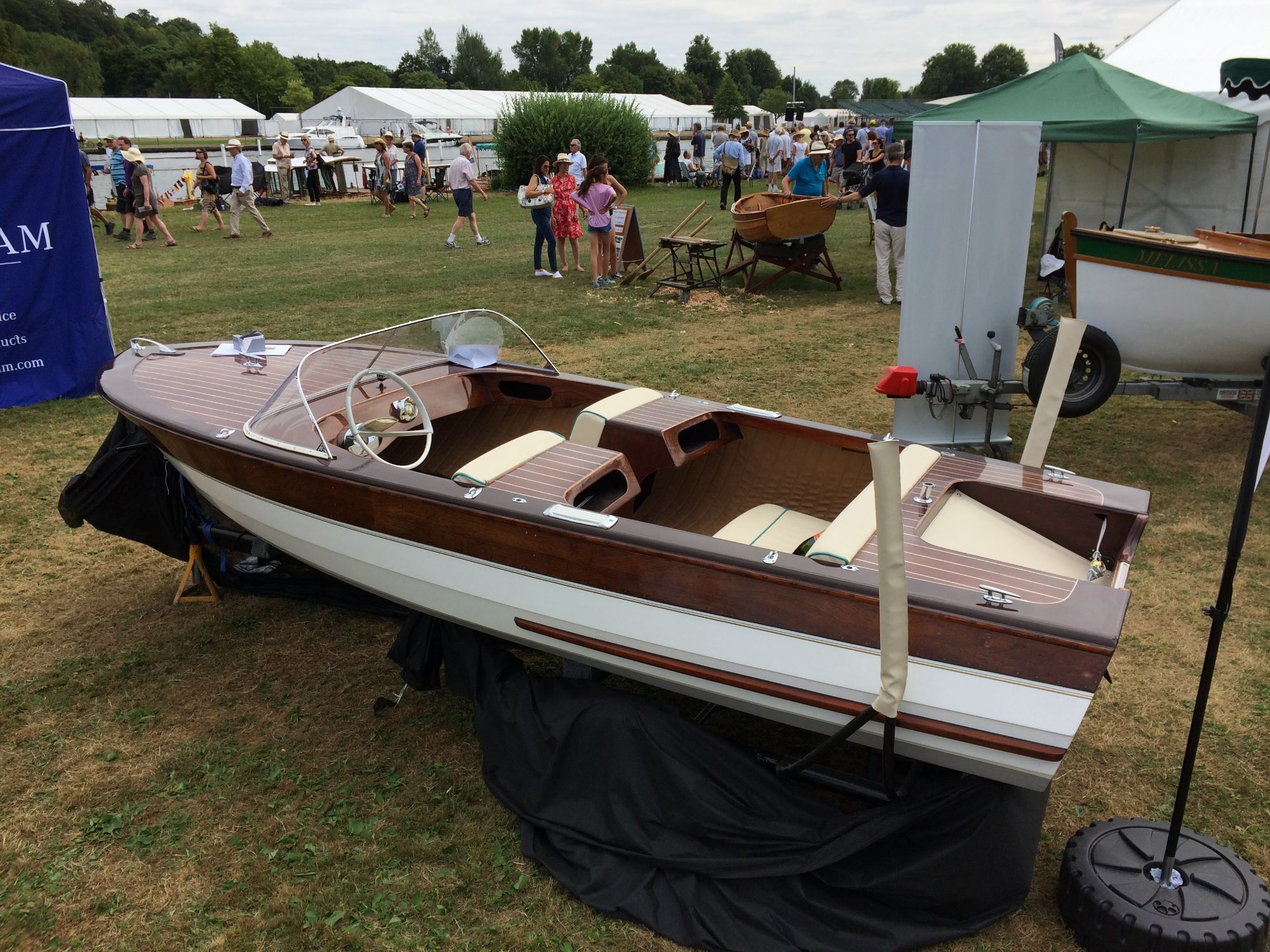 henley traditional boat rally broom viking on the fine wooden boats stand 