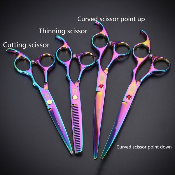 Dog Grooming Scissors, Straight, Curved, Thinners and Chunkers.