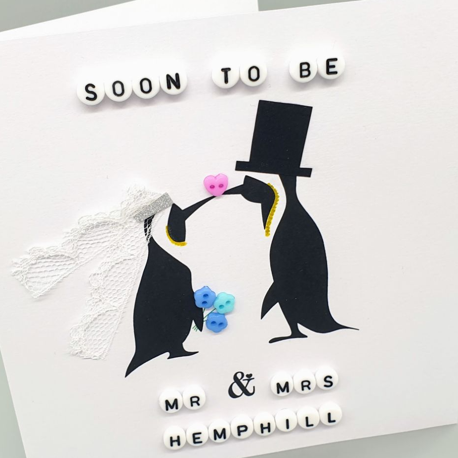 Penguin Engagement 6" Card
