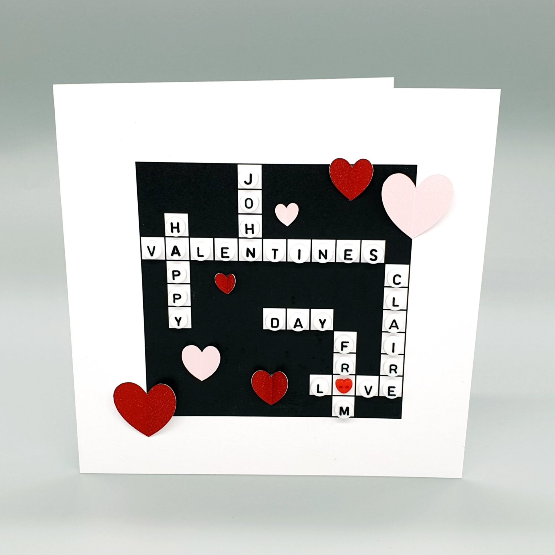 Crossword Valentines 6" Card