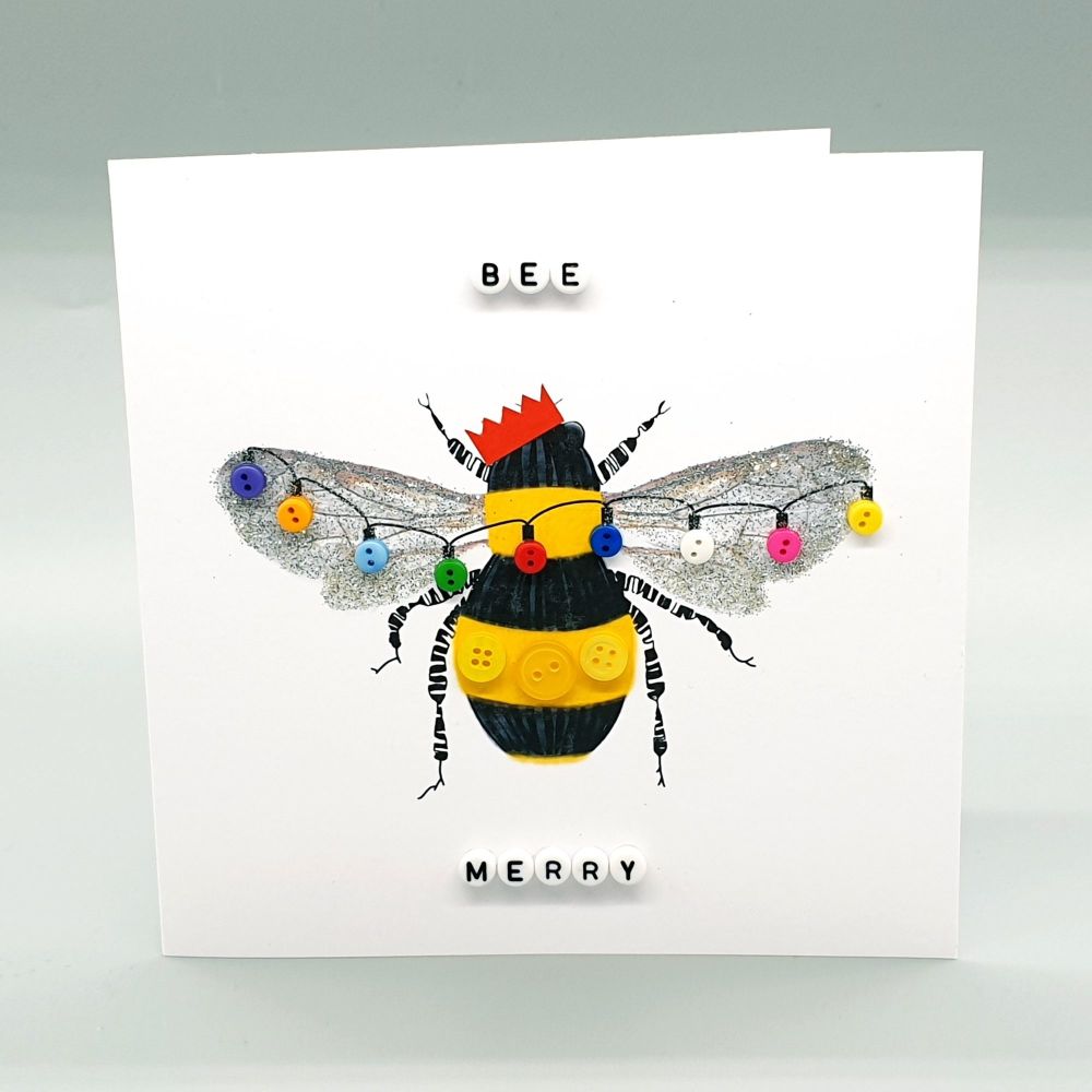 Bee Merry Christmas Card