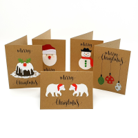 Christmas Card Selection - Brown