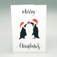 Christmas Penguins A6 Card