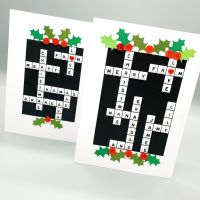 Personalised Crossword Christmas Card