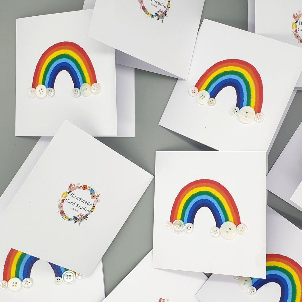 Handmade Rainbow Cards (Packs of 5 & 10)