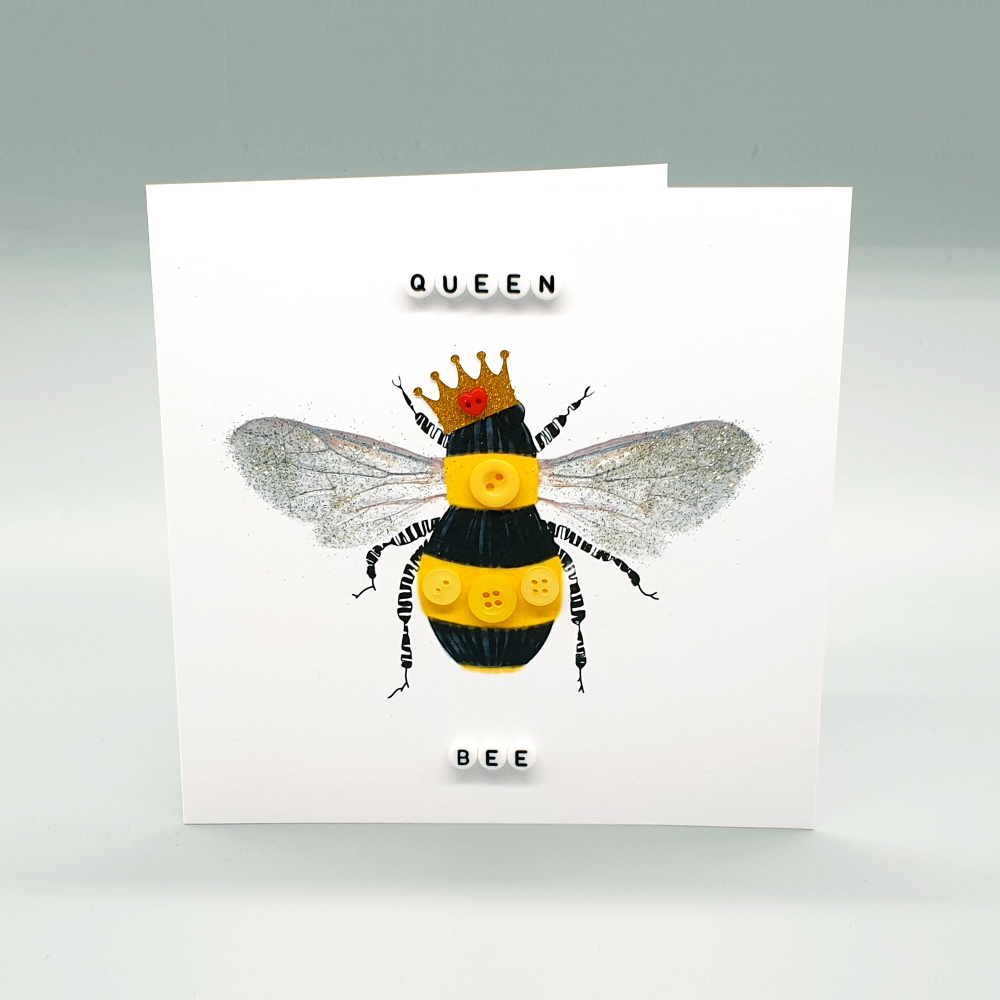Queen Bee Cards Gold Crown | Handmade Card Studio