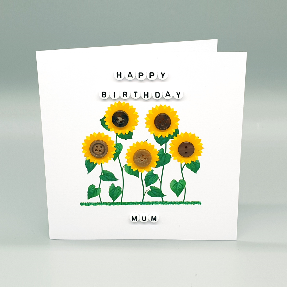 Personalised Sunflowers Easter Card