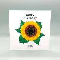 Personalised Sunflower Birthday Card