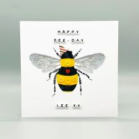 Personalised Happy Bee-Day Card