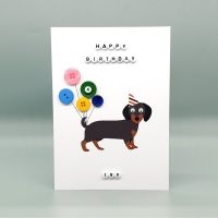 Personalised Dachshund Puppy Birthday Card