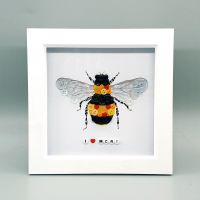 Personalised Bee Button Art - 7
