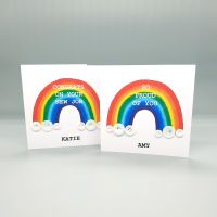 Personalised Rainbow Congratulations Card