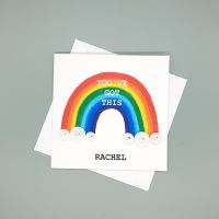 Personalised Rainbow Encouragement Card