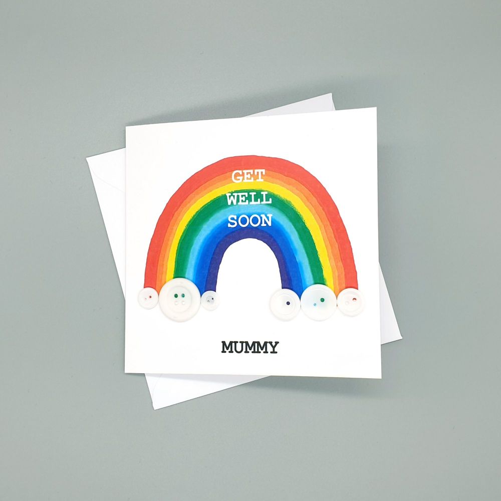 Personalised Rainbow Gell Well Card