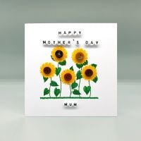 Personalised Sunflower Garden Mother's Day Card