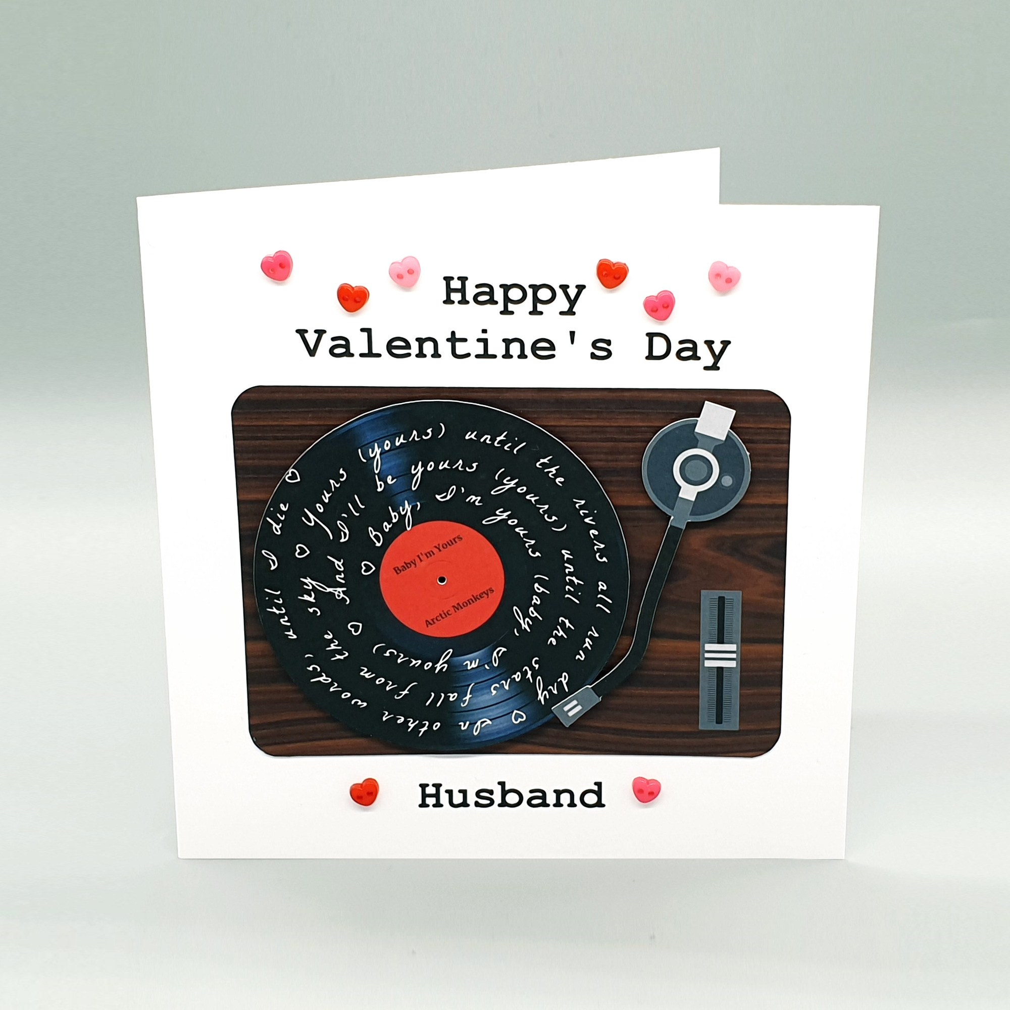 Record Valentine's 6" Card