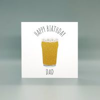 Personalised Beer Pint Birthday Card