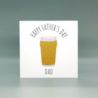 Personalised Beer Pint Father's Day Card