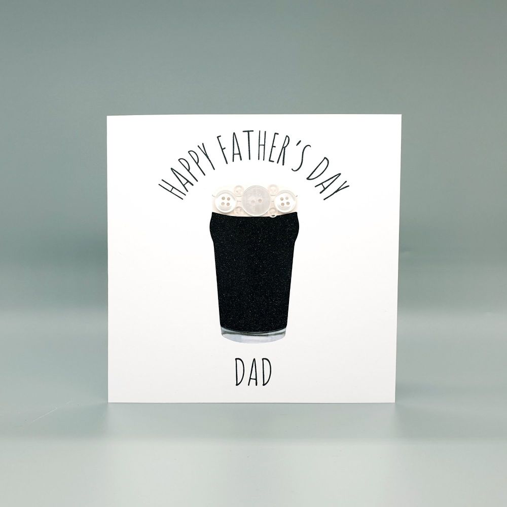 Personalised Guinness Pint Father's Day Card