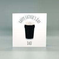Personalised Guinness Pint Father's Day Card