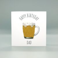 Personalised Beer Tankard Birthday Card