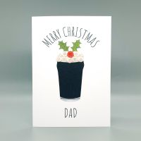 Personalised Guinness Pint Christmas Card