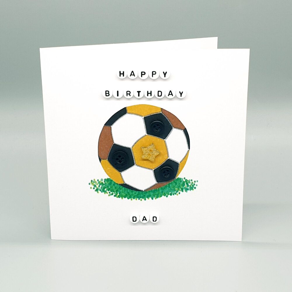 Personalised Football Birthday Card