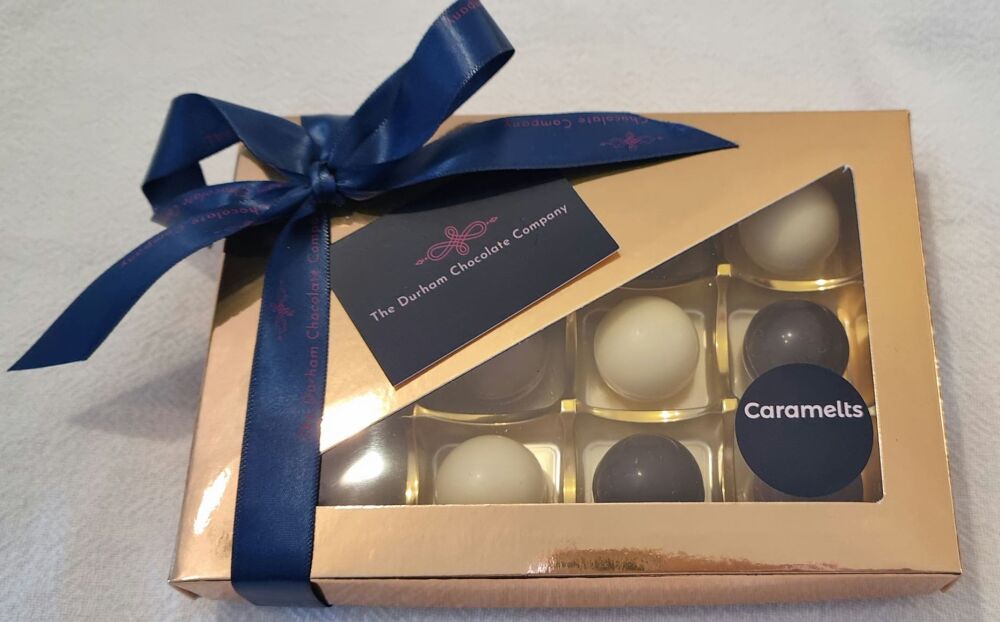 Handmade Belgian Mixed Chocolate Caramelts - Box of 12