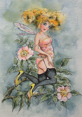 'Wild Rose' Art Card