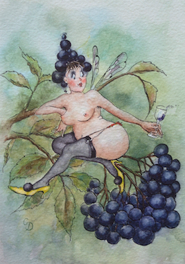 'Elderberry' Art Card