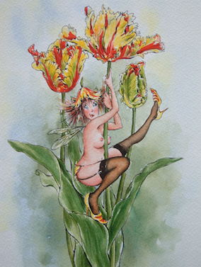 'Tulip' Art Card