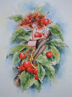 'Cherry' Art Card