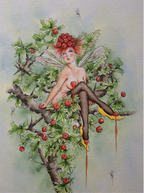 'Hawthorn' Art Card