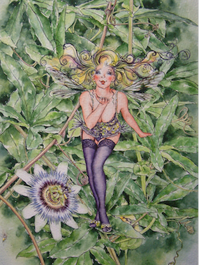 'Passionflower' Art Card