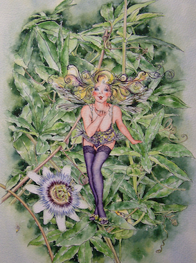 'Passion Flower' Hand-Signed Print