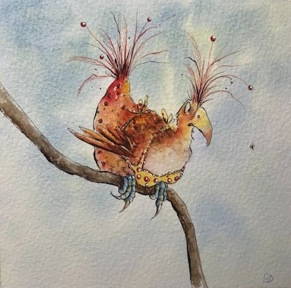 'Booby Bird 1 - Winter Plumage' - Original Painting (SOLD)