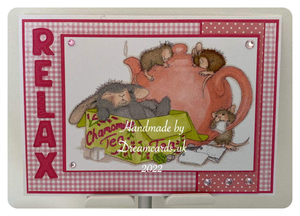 New Product- A5 House Mouse Card- Relax.