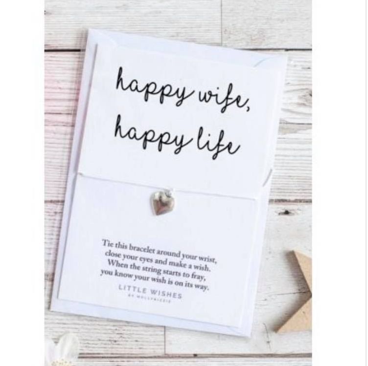 Wish Bracelet - Happy Wife, Happy Life