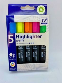 Highlighter Pens - Pack of 5